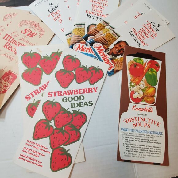 38 Vintage Random Cookbook Recipe Pamphlet Lot Doubles Ephemera - Picture 5 of 5